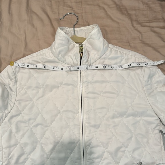 White Quilted Burberry Jacket - Picture 13 of 15